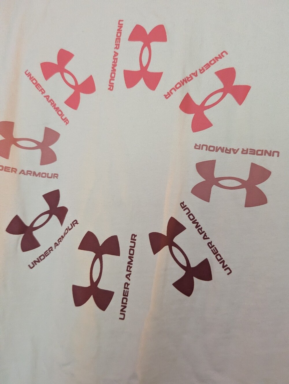 Under Armour Soft Knit Logo Tee Cream Youth Large - Picture 7 of 7